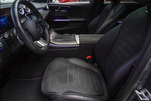 Mercedes-Benz C-Klasse Estate 180 AMG Line Panodak Leer 360° Memory Distronic+ Matrix Laser Navi LED Nightpack PTS Ambient Elekt. achterklep Elektr. trekhaak LM velgen BTW auto!