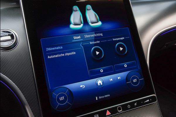 Mercedes-Benz C-Klasse Estate 180 AMG Line Panodak Leer 360° Memory Distronic+ Matrix Laser Navi LED Nightpack PTS Ambient Elekt. achterklep Elektr. trekhaak LM velgen BTW auto!