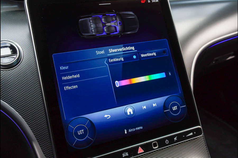 Mercedes-Benz C-Klasse Estate 180 AMG Line Panodak Leer 360° Memory Distronic+ Matrix Laser Navi LED Nightpack PTS Ambient Elekt. achterklep Elektr. trekhaak LM velgen BTW auto!