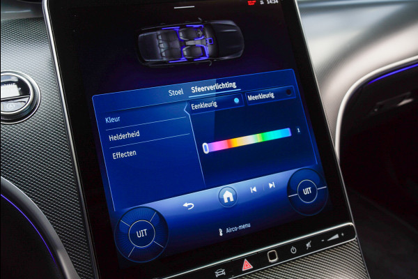 Mercedes-Benz C-Klasse Estate 180 AMG Line Panodak Leer 360° Memory Distronic+ Matrix Laser Navi LED Nightpack PTS Ambient Elekt. achterklep Elektr. trekhaak LM velgen BTW auto!