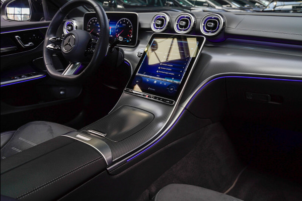 Mercedes-Benz C-Klasse Estate 180 AMG Line Panodak Leer 360° Memory Distronic+ Matrix Laser Navi LED Nightpack PTS Ambient Elekt. achterklep Elektr. trekhaak LM velgen BTW auto!