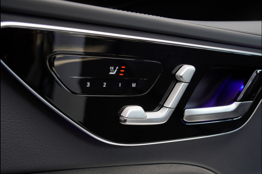 Mercedes-Benz C-Klasse Estate 180 AMG Line Panodak Leer 360° Memory Distronic+ Matrix Laser Navi LED Nightpack PTS Ambient Elekt. achterklep Elektr. trekhaak LM velgen BTW auto!