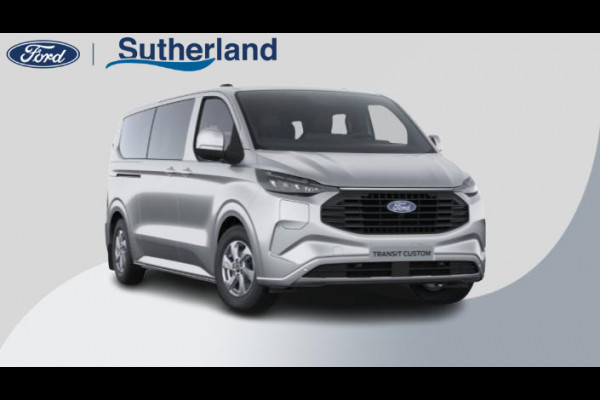 Ford Transit Custom 340 2.5 PHEV L2H1 Limited 233pk |  Kombi | Incl. BTW/BPM | Dubbele zijschuifdeur | Privacy Glass | Inklapbare trekhaak | 17 inch lichtmetalen velgen | Driver Assistance Pack Premium | Verwarmbaar stuurwiel