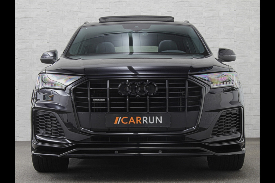 Audi Q7 3.0 V6 380pk Hybrid S-Line Sportpack | Panorama | Leder | Luchtvering | 22" | LED-Matrix | Keyless-Go | 22 inch | Memory | Alarm | Stoelverwarming V+A | Camera | Virtual-Cockpit | 3-Zone Clima | Draadloos Laden | Standkachel | Rijklaarprijs!