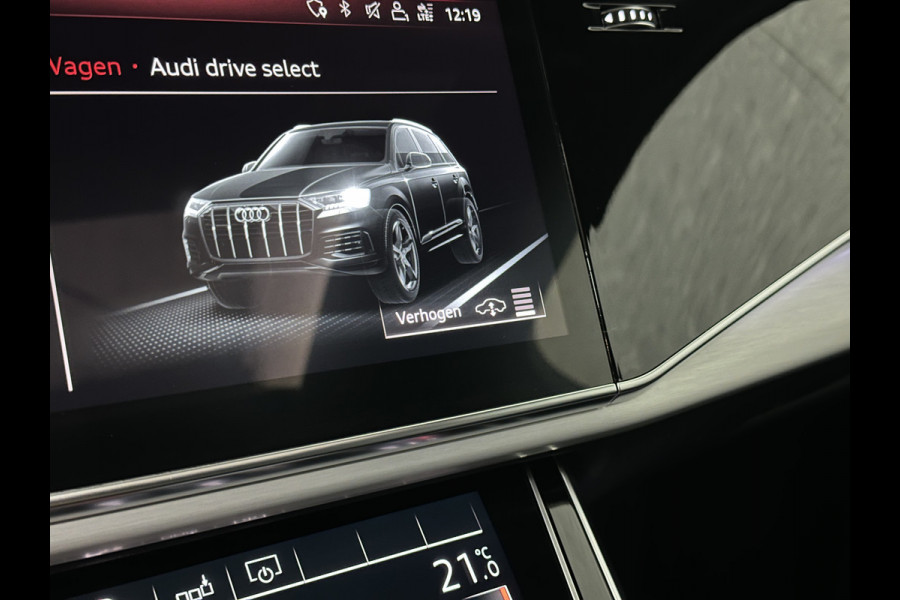 Audi Q7 3.0 V6 380pk Hybrid S-Line Sportpack | Panorama | Leder | Luchtvering | 22" | LED-Matrix | Keyless-Go | 22 inch | Memory | Alarm | Stoelverwarming V+A | Camera | Virtual-Cockpit | 3-Zone Clima | Draadloos Laden | Standkachel | Rijklaarprijs!