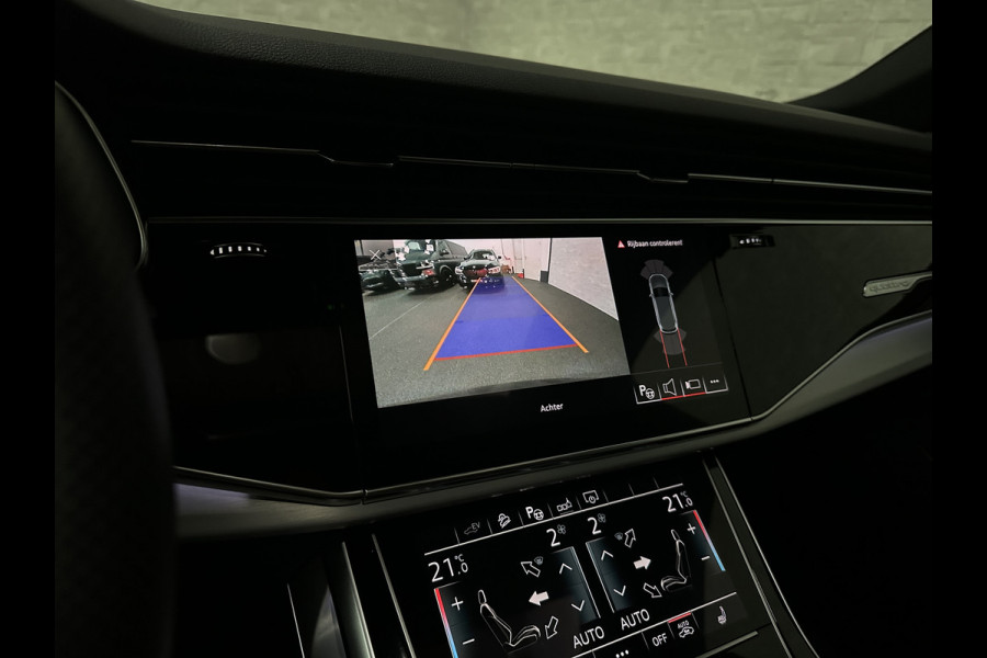 Audi Q7 3.0 V6 380pk Hybrid S-Line Sportpack | Panorama | Leder | Luchtvering | 22" | LED-Matrix | Keyless-Go | 22 inch | Memory | Alarm | Stoelverwarming V+A | Camera | Virtual-Cockpit | 3-Zone Clima | Draadloos Laden | Standkachel | Rijklaarprijs!