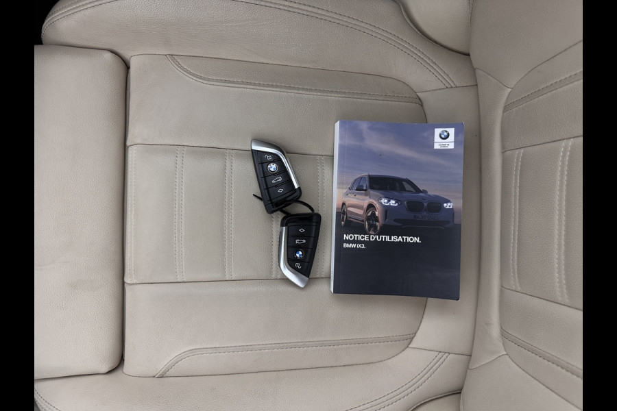 BMW iX3 High Executive 80 kWh [ 3-Fase ] {SOH-96%} (INCL-BTW) Aut. *PANO | HEAD-UP | LEATHER | HARMAN/KARDON | FULL-LED | BLINDSPOT | MEMORY-PACK | DIGI-COCKPIT | HEATED-SPORTSEATS | KEYLESS | TOPVIEW | DAB+ | NAVI-FULLMAP | 20''ALU*