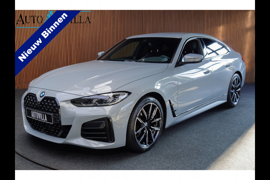 BMW 4 Serie Gran Coupé 420i M-pakket Navi Leer Elektr. achterklep 360° Camera Climate voor & achter Zwarte hemelbekleding PDC LM velgen BTW auto!