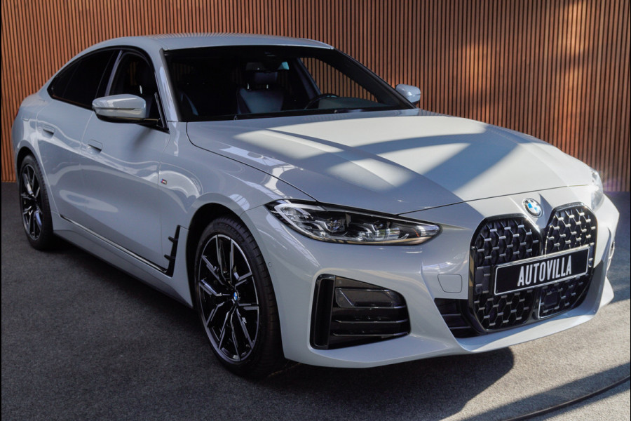 BMW 4 Serie Gran Coupé 420i M-pakket Navi Leer Elektr. achterklep 360° Camera Climate voor & achter Zwarte hemelbekleding PDC LM velgen BTW auto!