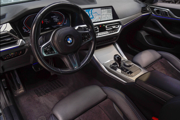 BMW 4 Serie Gran Coupé 420i M-pakket Navi Leer Elektr. achterklep 360° Camera Climate voor & achter Zwarte hemelbekleding PDC LM velgen BTW auto!