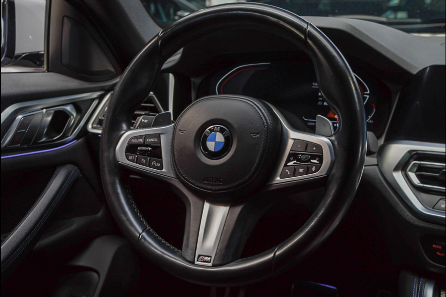 BMW 4 Serie Gran Coupé 420i M-pakket Navi Leer Elektr. achterklep 360° Camera Climate voor & achter Zwarte hemelbekleding PDC LM velgen BTW auto!