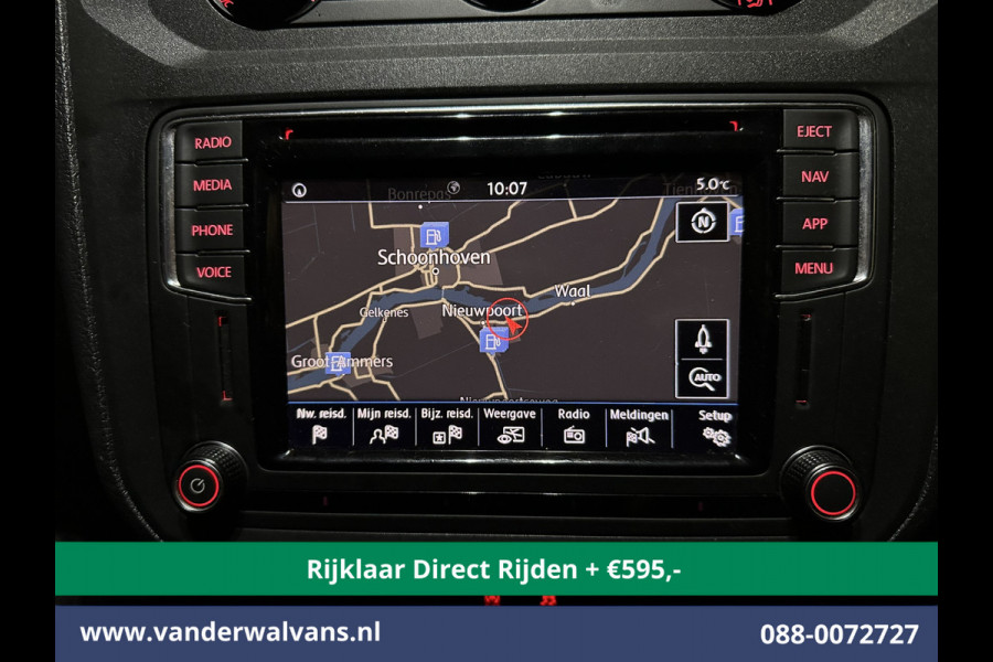 Volkswagen Caddy 2.0 TDI L2H1 Maxi Euro6 *Rijklaar Direct Rijden* Airco | LM velgen | Navigatie | Apple Carplay | Android Auto Zijdeur