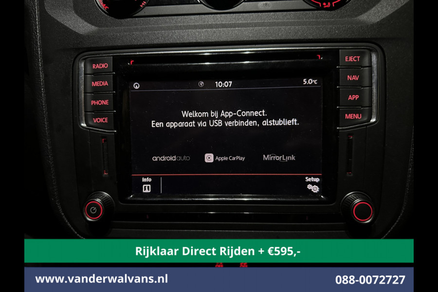 Volkswagen Caddy 2.0 TDI L2H1 Maxi Euro6 *Rijklaar Direct Rijden* Airco | LM velgen | Navigatie | Apple Carplay | Android Auto Zijdeur