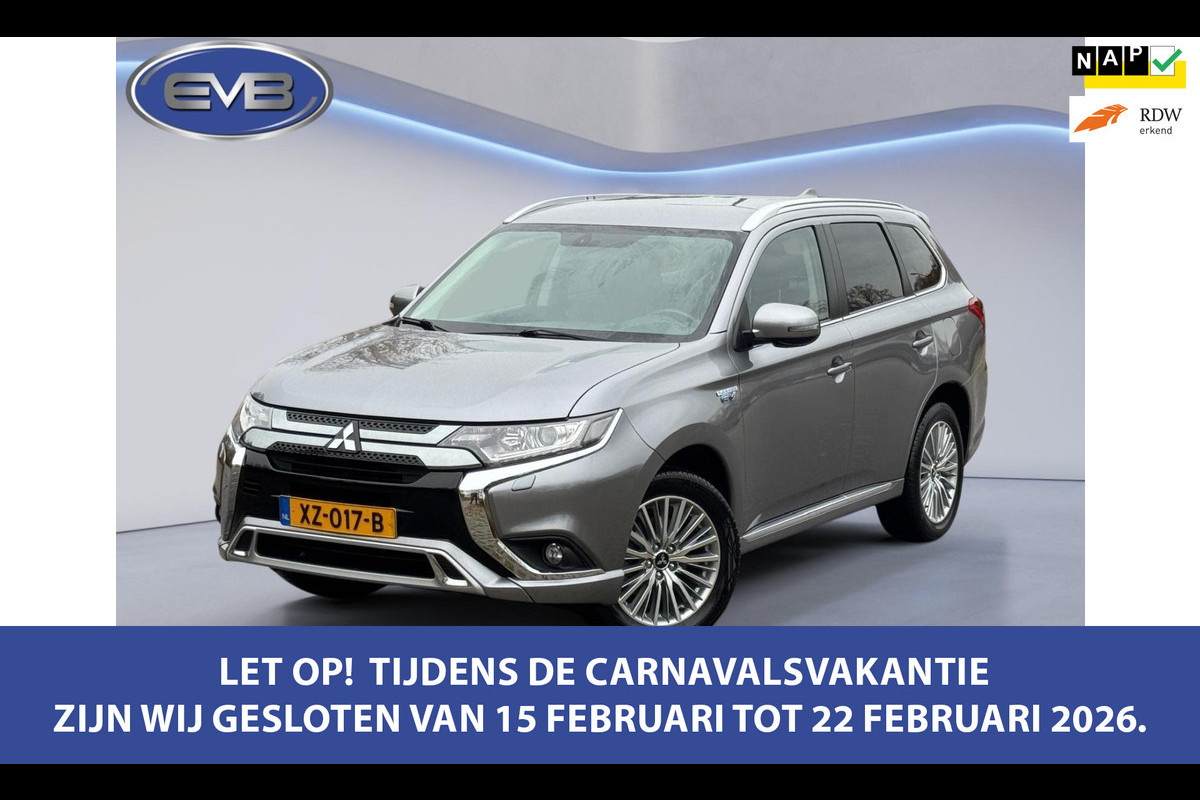 Mitsubishi Outlander 2.4 PHEV Pure+, vele opties, achteruitrijcamera, leder, 18 inch, trekhaak, NL auto met nap