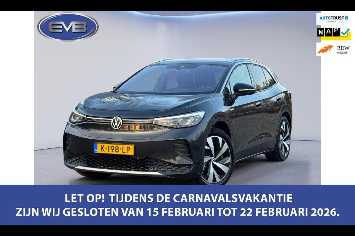 Volkswagen ID.4 First 77 kWh, achteruitrijcamera, 20 inch, wegklapbare trekhaak , stoelverwarming, 1 e eigenaar, NL auto met nap