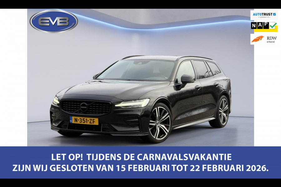 Volvo V60 2.0 B4 205 pk R-Design sport, Black edition, vele opties, sport leder, dealer onderhouden, 1 e eigenaar, NL auto met nap