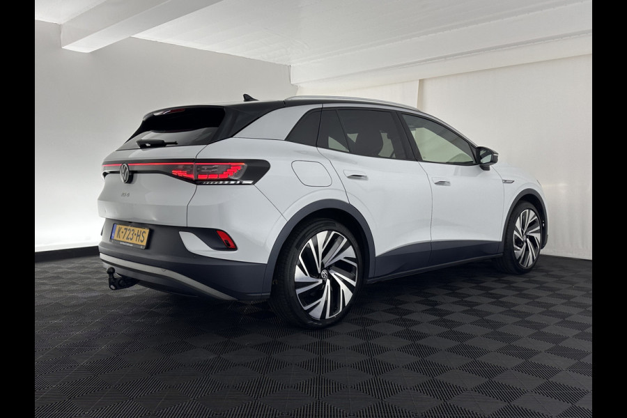 Volkswagen ID.4 Max 77 kWh [ 3-Fase ] {SOH-89%} (INCL.BTW) Aut. *PANO | HEAD-UP | LEATHER | FULL-LED | MEMORY-PACK | TOP-VIEW | BLIND-SPOT | HEATED-SPORTSEATS | DIGI-COCKPIT | DAB+ | 21''ALU*