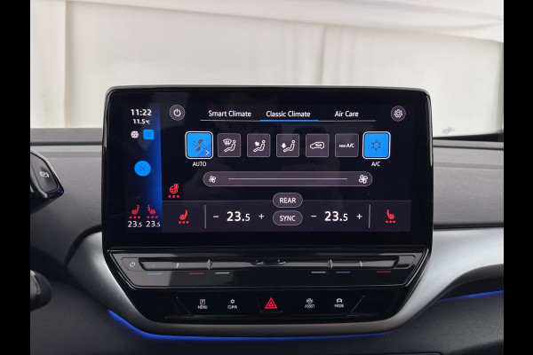 Volkswagen ID.4 Max 77 kWh [ 3-Fase ] {SOH-89%} (INCL.BTW) Aut. *PANO | HEAD-UP | LEATHER | FULL-LED | MEMORY-PACK | TOP-VIEW | BLIND-SPOT | HEATED-SPORTSEATS | DIGI-COCKPIT | DAB+ | 21''ALU*