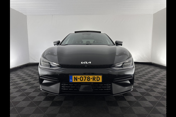 Kia Ev6 GT-Line 77.4 kWh (INCL-BTW) Aut. *HEATPUMP | PANO | HEAD-UP | LEATHER-ALCANTARA | ADAPTIVE-CRUISE | DIGI-COCKPIT | MERIDIAN-AUDIO | MEMORYPACK | FULL-LED | KEYLESS | TOPVIEW | DAB | BLINDSPOT | NAVI-FULLMAP |