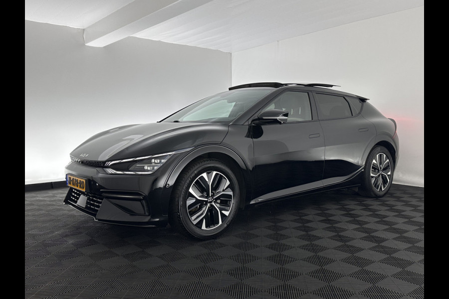 Kia Ev6 GT-Line 77.4 kWh (INCL-BTW) Aut. *HEATPUMP | PANO | HEAD-UP | LEATHER-ALCANTARA | ADAPTIVE-CRUISE | DIGI-COCKPIT | MERIDIAN-AUDIO | MEMORYPACK | FULL-LED | KEYLESS | TOPVIEW | DAB | BLINDSPOT | NAVI-FULLMAP |