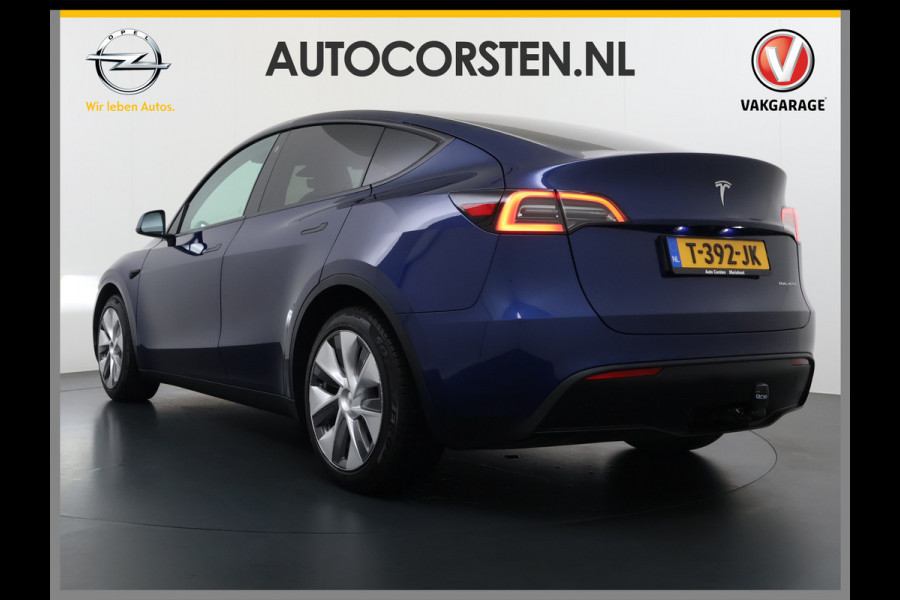 Tesla Model Y Long Range AWD 514pk SOH 92% Trekhaak Warmtepomp Leder Panoramadak Matrix-LED Autopilot Elektr.Stuur+Stoel+Verwarmd Navi Ecc Pre Camera's Elektr.AchterKlep Parkeer Assistent Sentry-Mode Privacyglas Bluetooth Dodehoek detector Connected services 1e Eigenaar 1.600KG Trekgewicht Fabrieksgarantie tot 27-6-2027 Garantie op Accu en Motoren 27-6-2031/192.000km