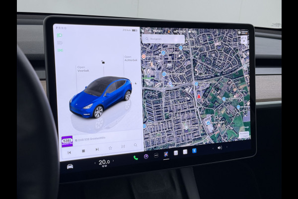 Tesla Model Y Long Range AWD 514pk SOH 92% Trekhaak Warmtepomp Leder Panoramadak Matrix-LED Autopilot Elektr.Stuur+Stoel+Verwarmd Navi Ecc Pre Camera's Elektr.AchterKlep Parkeer Assistent Sentry-Mode Privacyglas Bluetooth Dodehoek detector Connected services 1e Eigenaar 1.600KG Trekgewicht Fabrieksgarantie tot 27-6-2027 Garantie op Accu en Motoren 27-6-2031/192.000km