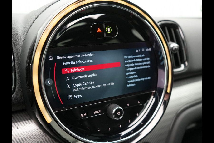 MINI Countryman 1.5 Cooper S E ALL4 MINI Yours PHEV 220pk Dealer O.H | Panodak | Adaptive Cruise | Head Up | Lederen Sportstoelen Verwarmd | 19"L.M | Camera | Sfeerverlichting | Keyless | Apple Carplay | Plug In Hybrid