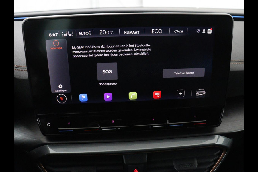 CUPRA Leon 1.4 eHybrid | Panoramadak | Stoelverwarming | Leder | Carplay | Adaptive cruise | Camera | Navigatie | Park Assist | Sportstoelen | Full LED | Sfeerverlichting | PHEV | Plug In