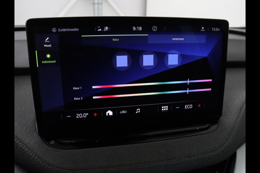 Škoda ENYAQ iV 60 | SOH 90% | Half leder | Carplay | Navigatie | Sfeerverlichting | Parkeerhulp | Full LED | Cruise control | Climate control