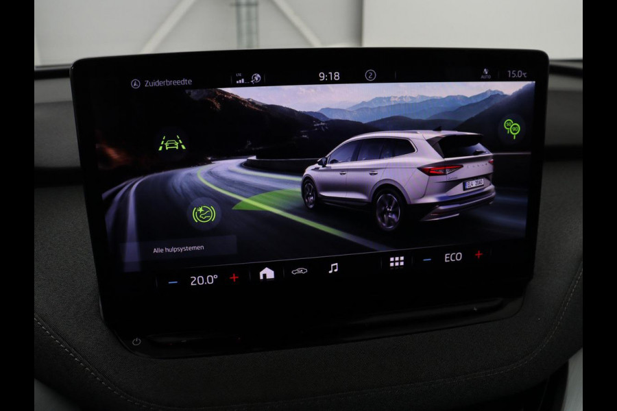 Škoda ENYAQ iV 60 | SOH 90% | Half leder | Carplay | Navigatie | Sfeerverlichting | Parkeerhulp | Full LED | Cruise control | Climate control