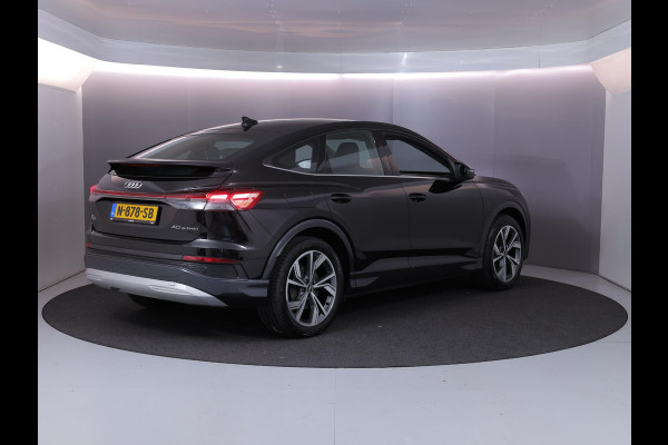 Audi Q4 Sportback e-tron 40 Advanced edition 77 kWh 204 pk | SoH 96% | Navigatie | Parkeersensoren achter | Matrix LED koplampen | Stoelverwarming |