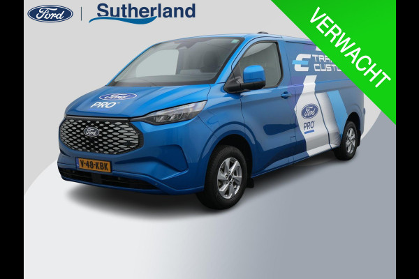 Ford E-Transit Cust. 320 L2H1 Limited 65 kWh 218pk | Wegklapbare Trekhaak | Adaptieve Cruise | Navigatie | BESTICKERING WORDT VERWIJDERD | Stoel/stuurverwarming
