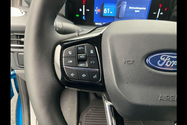 Ford E-Transit Cust. 320 L2H1 Limited 65 kWh 218pk | Wegklapbare Trekhaak | Adaptieve Cruise | Navigatie | BESTICKERING WORDT VERWIJDERD | Stoel/stuurverwarming