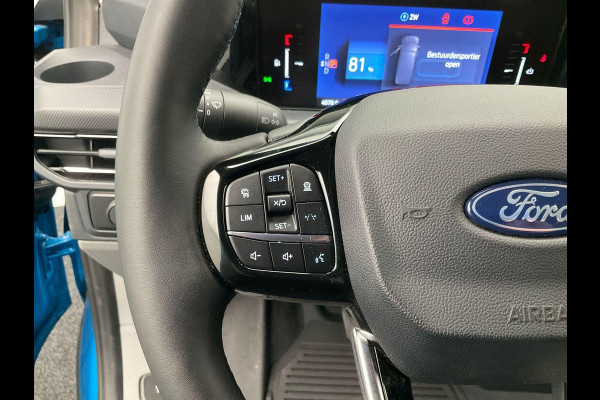 Ford E-Transit Cust. 320 L2H1 Limited 65 kWh 218pk | Wegklapbare Trekhaak | Adaptieve Cruise | Navigatie | BESTICKERING WORDT VERWIJDERD | Stoel/stuurverwarming