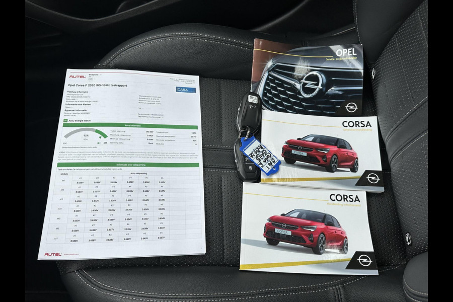 Opel CORSA-E Elegance 50 kWh SOH 92% | 3-FASE LADER | ORIG. NL AUTO 1E EIGENAAR |  STOEL- & STUURWIELVERWARMING | CAMERA | FULL LED | KEYLESS |RIJKLAAR + 12 MND BOVAG GARANTIE