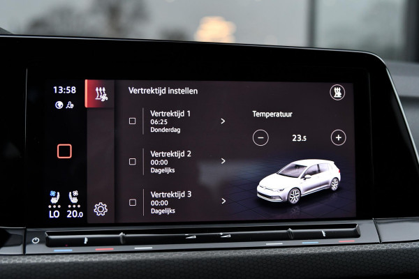 Volkswagen Golf 2.0 GTD. Leder, Koeling, Memory, HUD, Keyless, Camera, H/K, ACC, Stuurvw, IQ Light, Trekh, Sfeer, CarPlay!