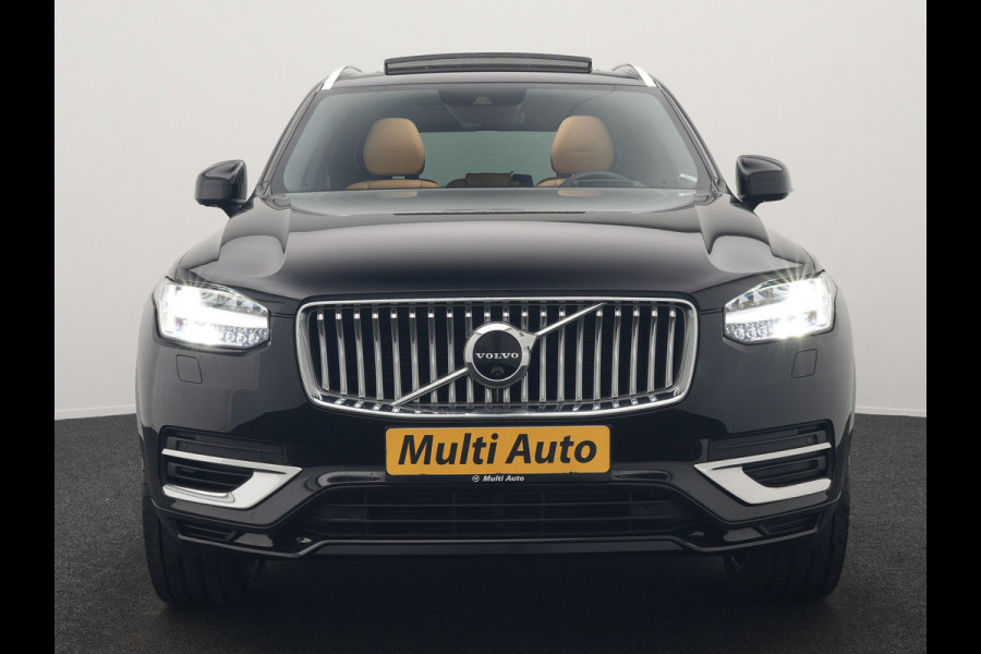 Volvo XC90 T8 Twin Engine AWD Inscription 7 Persoons Plug In Hybrid 394pk Dealer O.H. PHEV | Panodak | Adaptive Cruise | Luxe Lederen Sportstoelen Memory & Verwarmd | 360 Camera | Head Up | Harman Kardon | Apple Carplay | Blis | Virtual | Navigatie | 21"L.M |