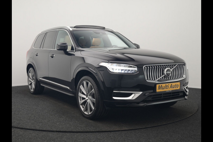 Volvo XC90 T8 Twin Engine AWD Inscription 7 Persoons Plug In Hybrid 394pk Dealer O.H. PHEV | Panodak | Adaptive Cruise | Luxe Lederen Sportstoelen Memory & Verwarmd | 360 Camera | Head Up | Harman Kardon | Apple Carplay | Blis | Virtual | Navigatie | 21"L.M |