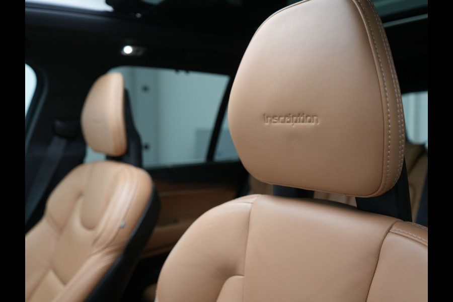 Volvo XC90 T8 Twin Engine AWD Inscription 7 Persoons Plug In Hybrid 394pk Dealer O.H. PHEV | Panodak | Adaptive Cruise | Luxe Lederen Sportstoelen Memory & Verwarmd | 360 Camera | Head Up | Harman Kardon | Apple Carplay | Blis | Virtual | Navigatie | 21"L.M |