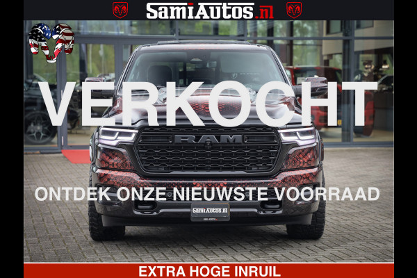Dodge Ram COBRA EDITION | 1500 Limited Night High Output 540HP 706Nm | Massage + Full Option | De Meest Luxe en Volle Pick-Up in zijn Klas Comfortabele Dubbele Cabine met Royale 5 Zitplaatsen | BPM vrij | Nu Leverbaar uit Voorraad | Voorraad Nr 2292 - 5178 | Cobra package is meerprijs |