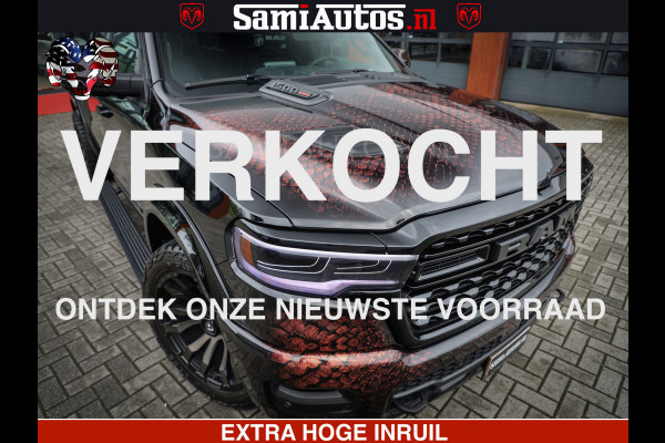 Dodge Ram COBRA EDITION | 1500 Limited Night High Output 540HP 706Nm | Massage + Full Option | De Meest Luxe en Volle Pick-Up in zijn Klas Comfortabele Dubbele Cabine met Royale 5 Zitplaatsen | BPM vrij | Nu Leverbaar uit Voorraad | Voorraad Nr 2292 - 5178 | Cobra package is meerprijs |