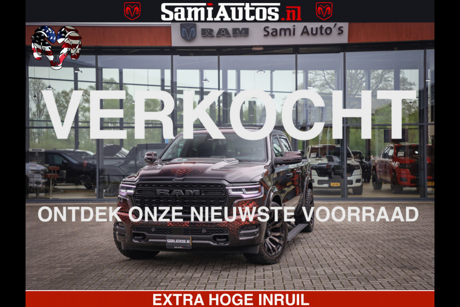 Dodge Ram COBRA EDITION | 1500 Limited Night High Output 540HP 706Nm | Massage + Full Option | De Meest Luxe en Volle Pick-Up in zijn Klas Comfortabele Dubbele Cabine met Royale 5 Zitplaatsen | BPM vrij | Nu Leverbaar uit Voorraad | Voorraad Nr 2292 - 5178 | Cobra package is meerprijs |