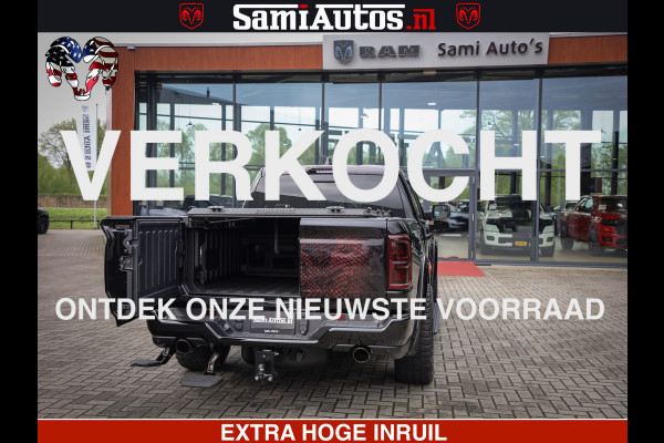 Dodge Ram COBRA EDITION | 1500 Limited Night High Output 540HP 706Nm | Massage + Full Option | De Meest Luxe en Volle Pick-Up in zijn Klas Comfortabele Dubbele Cabine met Royale 5 Zitplaatsen | BPM vrij | Nu Leverbaar uit Voorraad | Voorraad Nr 2292 - 5178 | Cobra package is meerprijs |