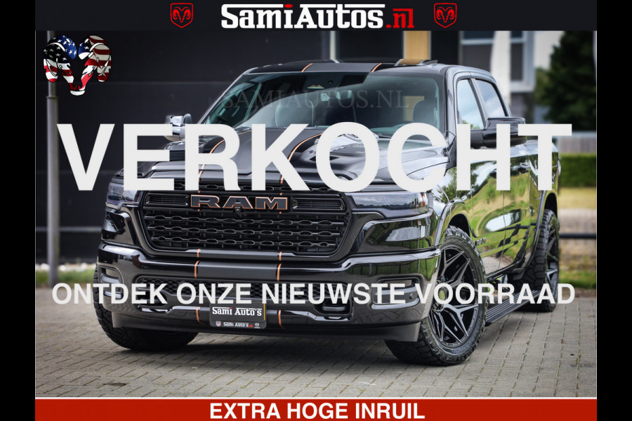 Dodge Ram 1500 Limited SPORT H.O 540HP 706Nm | Massage + Full Option | De Meest Luxe en Volle Pick-Up in zijn Klasse | Comfortabele Dubbele Cabine met Royale 5 Zitplaatsen | BPM vrij | Nu Leverbaar uit Voorraad | Voorraad Nr 2331
