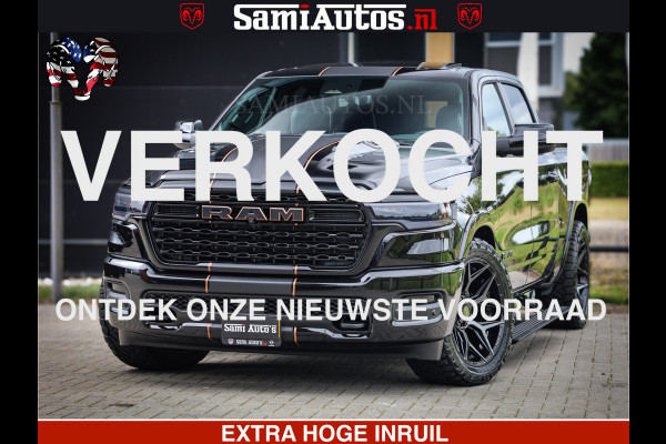Dodge Ram 1500 Limited SPORT H.O 540HP 706Nm | Massage + Full Option | De Meest Luxe en Volle Pick-Up in zijn Klasse | Comfortabele Dubbele Cabine met Royale 5 Zitplaatsen | BPM vrij | Nu Leverbaar uit Voorraad | Voorraad Nr 2331