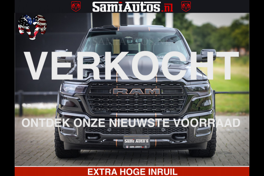 Dodge Ram 1500 Limited SPORT H.O 540HP 706Nm | Massage + Full Option | De Meest Luxe en Volle Pick-Up in zijn Klasse | Comfortabele Dubbele Cabine met Royale 5 Zitplaatsen | BPM vrij | Nu Leverbaar uit Voorraad | Voorraad Nr 2331