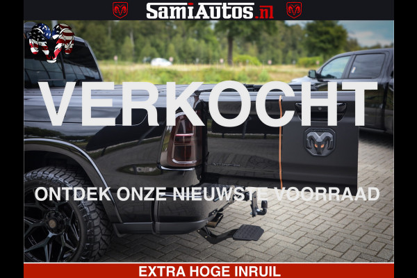 Dodge Ram 1500 Limited SPORT H.O 540HP 706Nm | Massage + Full Option | De Meest Luxe en Volle Pick-Up in zijn Klasse | Comfortabele Dubbele Cabine met Royale 5 Zitplaatsen | BPM vrij | Nu Leverbaar uit Voorraad | Voorraad Nr 2331