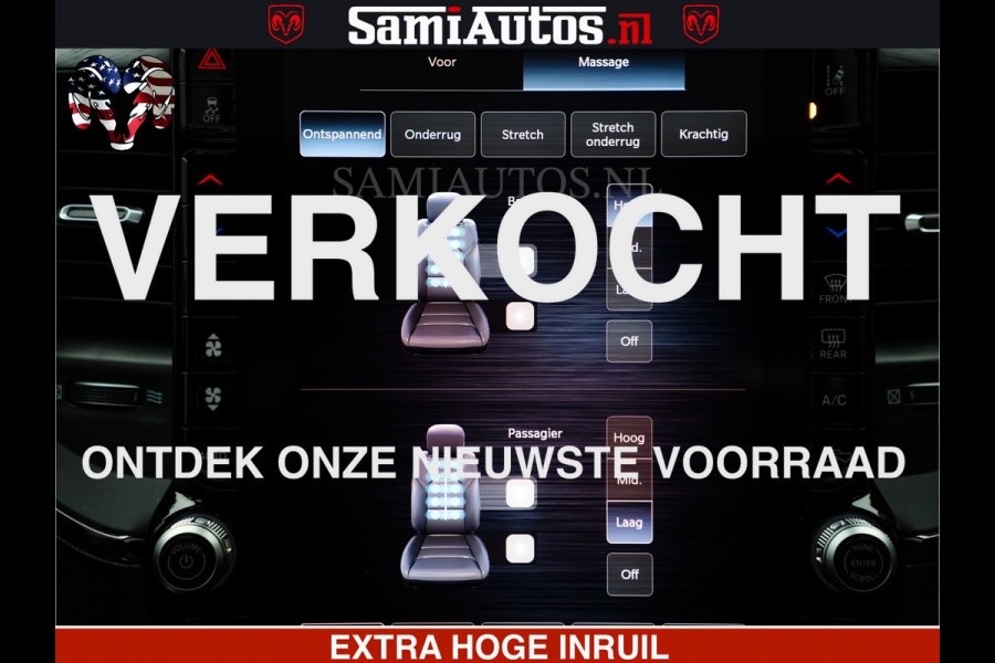 Dodge Ram 1500 Limited SPORT H.O 540HP 706Nm | Massage + Full Option | De Meest Luxe en Volle Pick-Up in zijn Klasse | Comfortabele Dubbele Cabine met Royale 5 Zitplaatsen | BPM vrij | Nu Leverbaar uit Voorraad | Voorraad Nr 2331