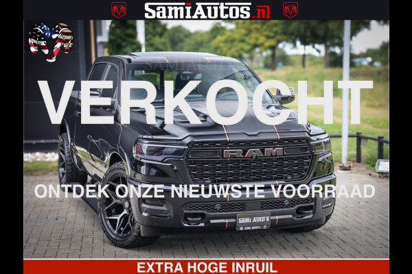 Dodge Ram 1500 Limited SPORT H.O 540HP 706Nm | Massage + Full Option | De Meest Luxe en Volle Pick-Up in zijn Klasse | Comfortabele Dubbele Cabine met Royale 5 Zitplaatsen | BPM vrij | Nu Leverbaar uit Voorraad | Voorraad Nr 2331