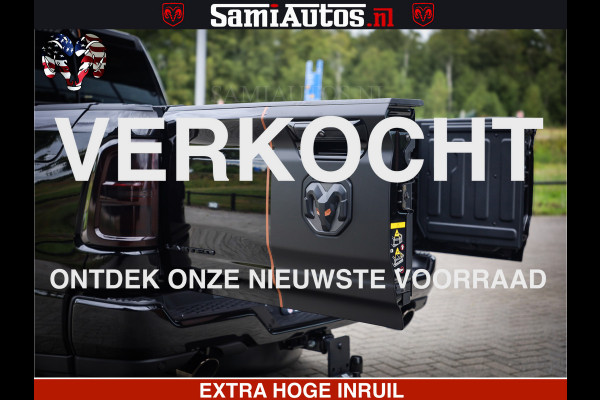 Dodge Ram 1500 Limited SPORT H.O 540HP 706Nm | Massage + Full Option | De Meest Luxe en Volle Pick-Up in zijn Klasse | Comfortabele Dubbele Cabine met Royale 5 Zitplaatsen | BPM vrij | Nu Leverbaar uit Voorraad | Voorraad Nr 2331